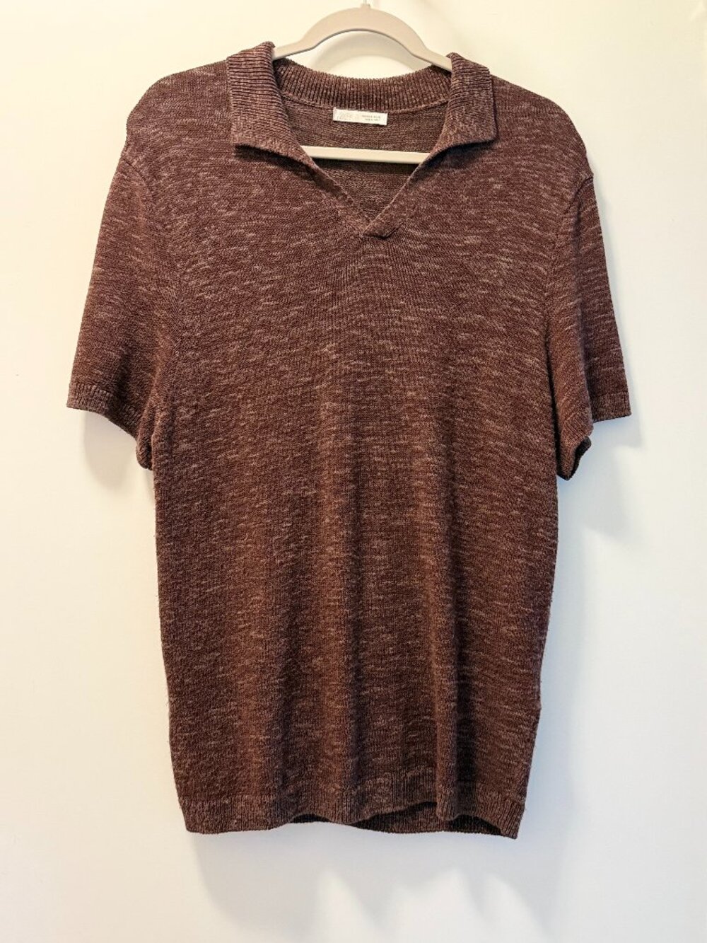 TEXTURED KNIT POLO SHIRT